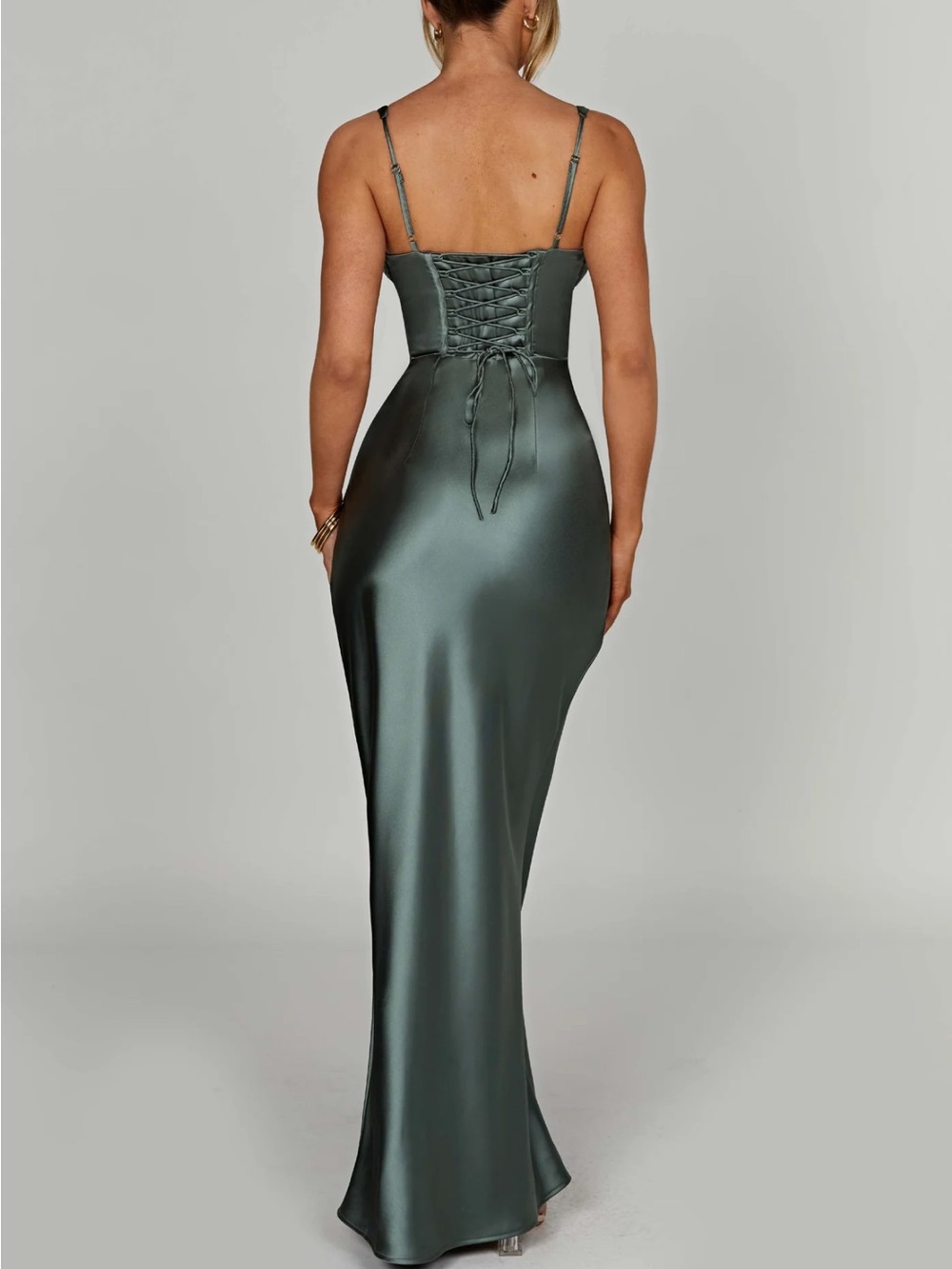 Babyboo sage green dress - Picture 2 of 3
